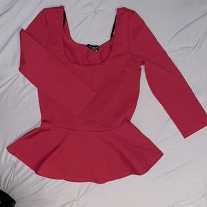 Bebe peplum top